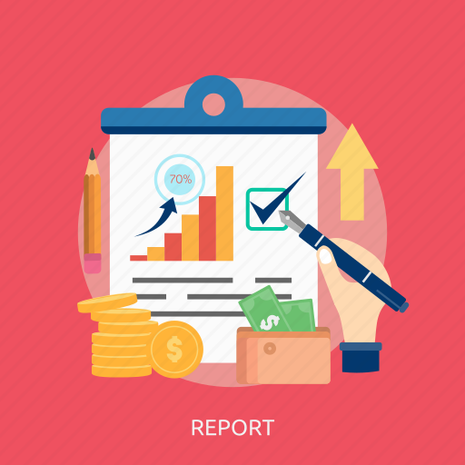 Chart, check, money, pencil, purse, report, success icon - Download on Iconfinder