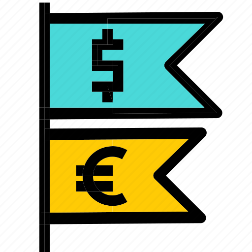 Compare, currency, dollar, euro, flag icon - Download on Iconfinder