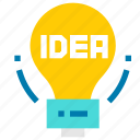 bulb, idea, light, thinking