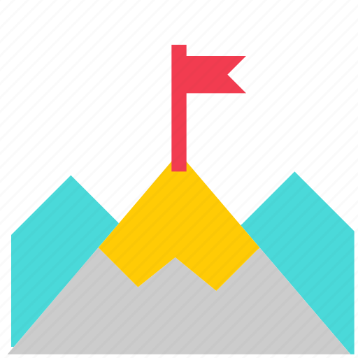 Business, flag, mountain, success icon - Download on Iconfinder