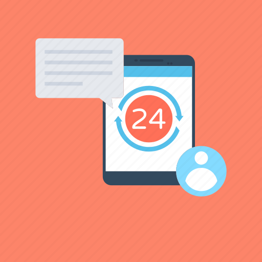 Call center, customer service, full service, online support, twenty four hours icon - Download on Iconfinder