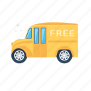 cargo, delivery service, delivery van, free delivery, transportation