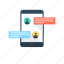 chat messenger, chatting, mobile sms, online chatting, talking 