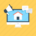 advert, agency, home, online property, real estate market 