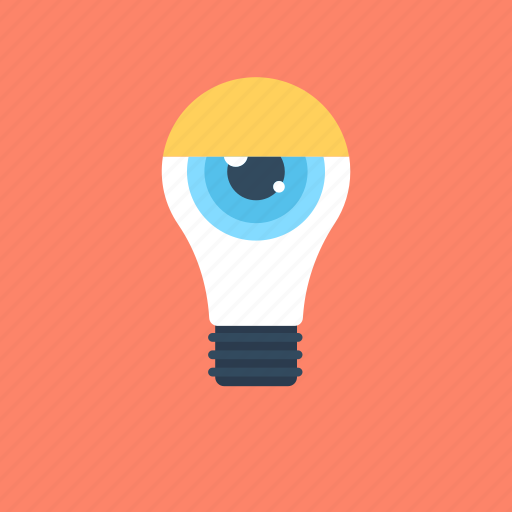 Bulb, idea, observation, observe, view icon - Download on Iconfinder