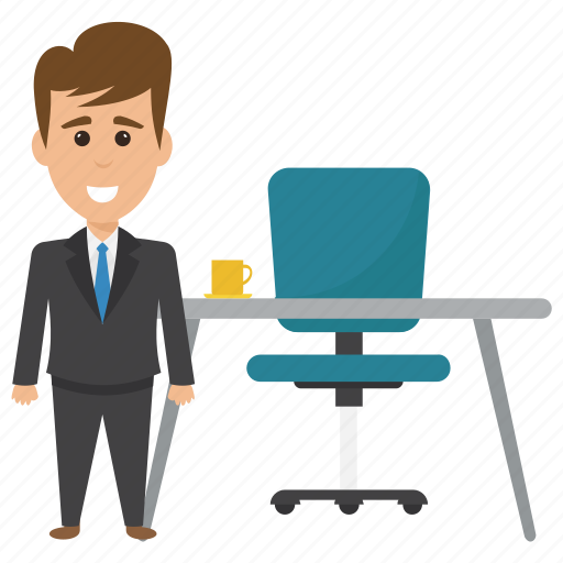 Boss, businessman in office, job, office, work icon - Download on Iconfinder