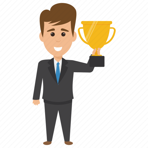 Award winning businessman, business award, businessman award, businessman of the month, businessman of the year icon - Download on Iconfinder