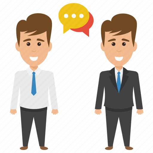 Business discussion, business partners, business people, colleagues, office buddies conversation icon - Download on Iconfinder