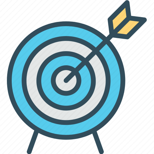 Aim, arrow, darts, focus, goal, strategy, target icon - Download on Iconfinder
