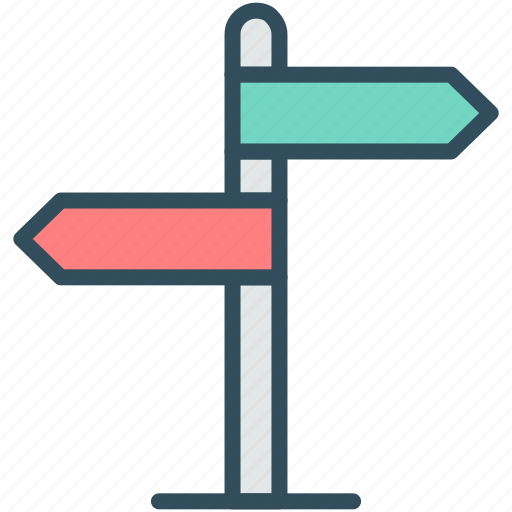 Arrows, direction, location, pointer, road, route, sign icon - Download on Iconfinder