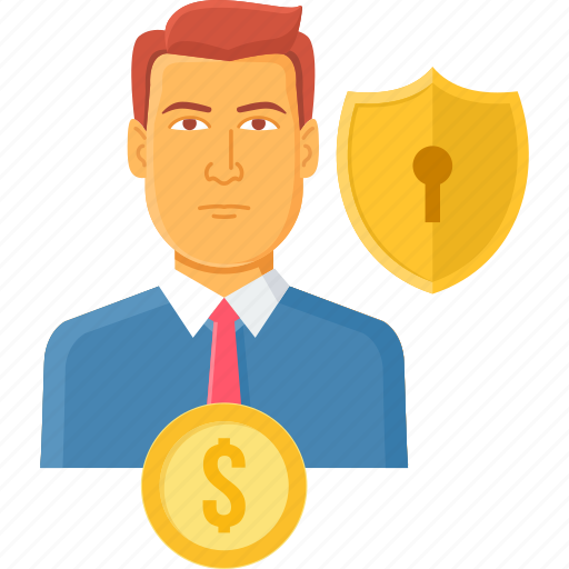 Finance, manager, security, guard, lock, money, shield icon - Download on Iconfinder