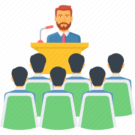 Conference, lecture, communication, conversation, meet, meeting, speech icon - Download on Iconfinder