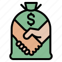 business, cost, handshake, money, partner
