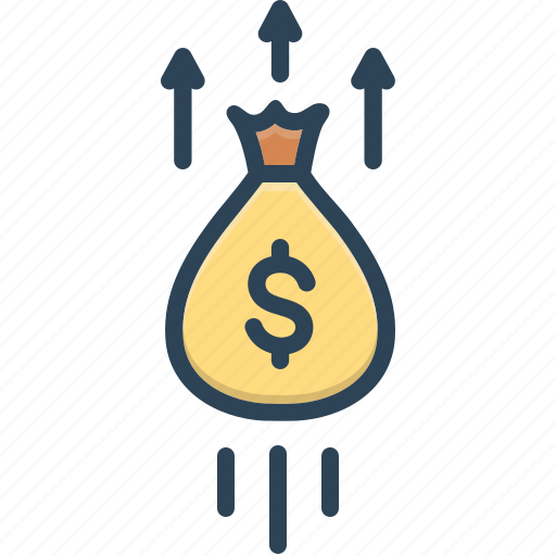 Bag, growth, mammon, money, piles, riches, wealth icon - Download on Iconfinder