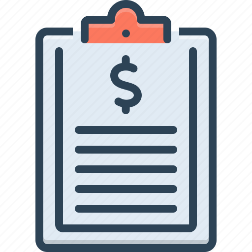 Billing, contract, corporate, invoice, paper, paperwork, receipt icon - Download on Iconfinder