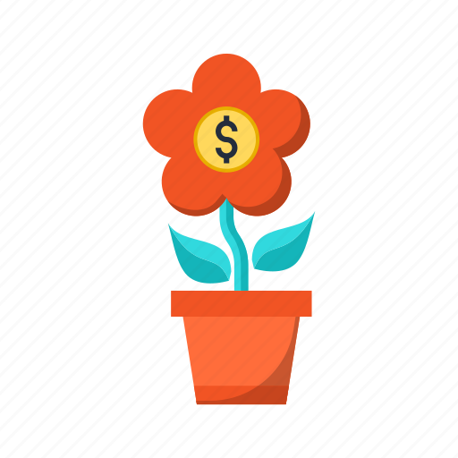 Business, coin, flower, growing, investment, money, rate icon - Download on Iconfinder