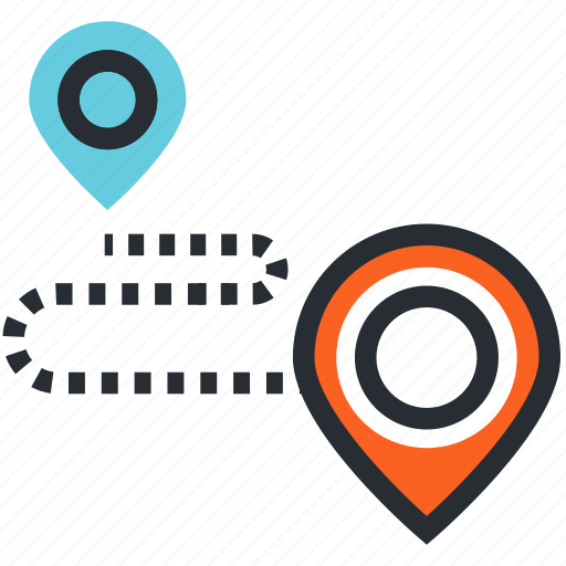 Address, destination, flat, gps, line, location, navigation icon - Download on Iconfinder