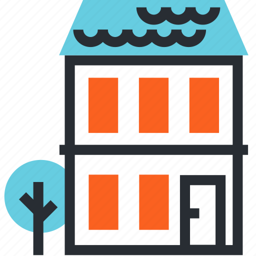 Address, flat, home, house, line, location icon - Download on Iconfinder