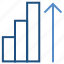 business, chart, graph, statistics, up arrow 