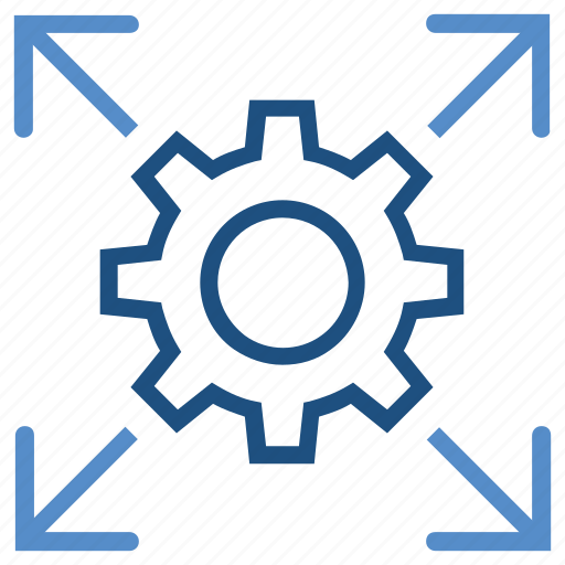 Arrows, business, cog wheel, gear, setting icon - Download on Iconfinder