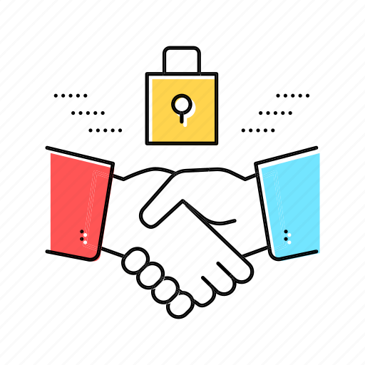 Handshake, padlock, business, ethics, moral, social icon - Download on Iconfinder
