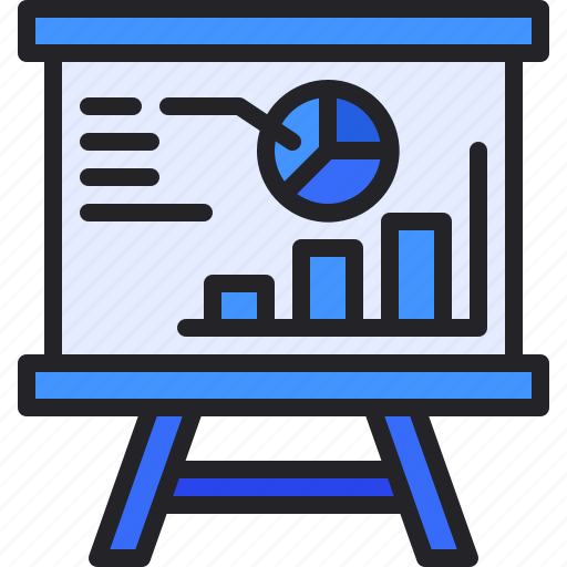 Presentation, board, chart, pie, statistics icon - Download on Iconfinder