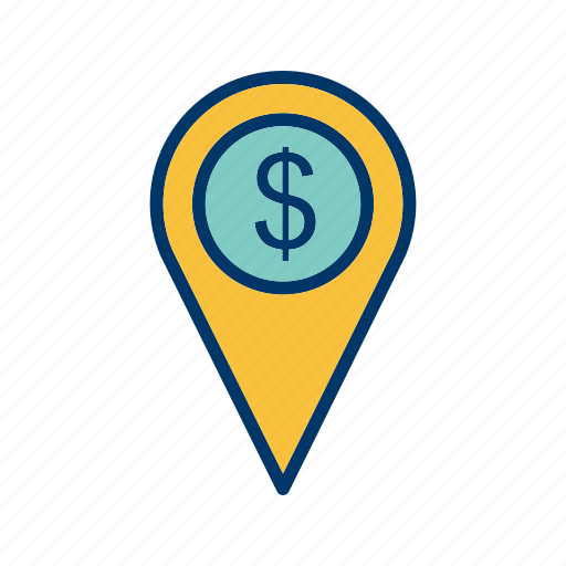 Business, location, dollar icon - Download on Iconfinder