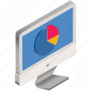 business, finance, infographic, monitor, pie chart, report, screen