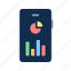 business, infographic, mobile graph, statistics icon 