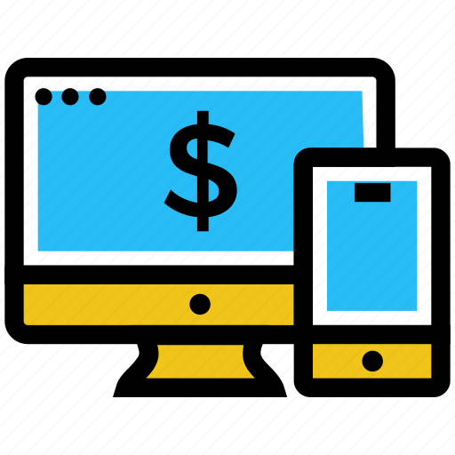 Business, business & finance, dollar, lcd, mobile, online payment icon - Download on Iconfinder
