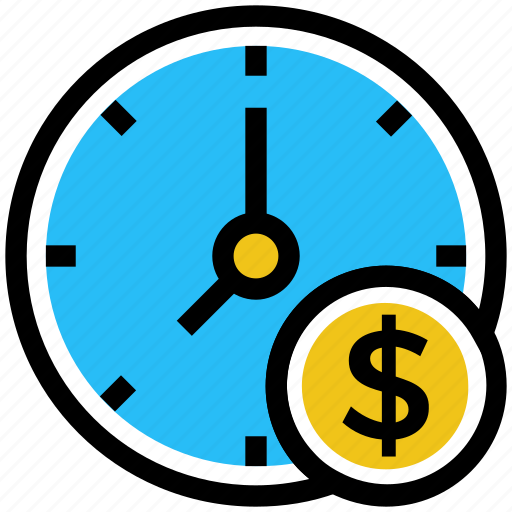 Business, business & finance, clock, dollar, money, time icon - Download on Iconfinder