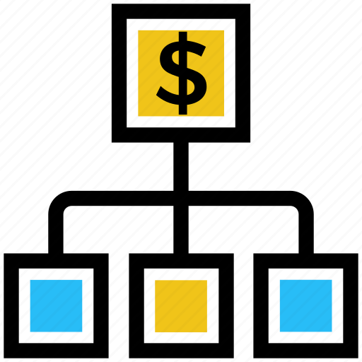 Business, business & finance, business branching, connection, dollar sign, networking icon - Download on Iconfinder