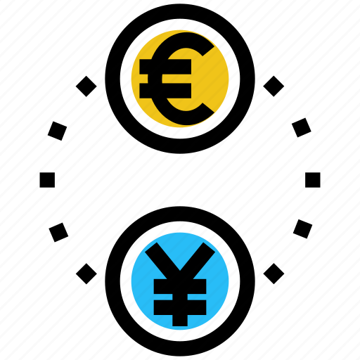Business, business & finance, coins, euro, exchange, yen icon - Download on Iconfinder