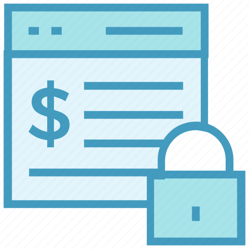 Business, business & finance, dollar, lock, secure, web page icon - Download on Iconfinder