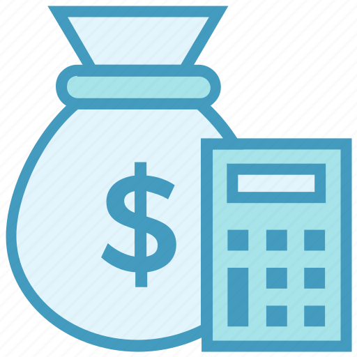 Business, business & finance, calculator, cash counting, money bag, money count icon - Download on Iconfinder