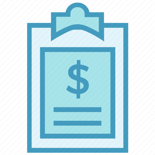 Business, business & finance, clipboard, document, dollar sign, paper icon - Download on Iconfinder