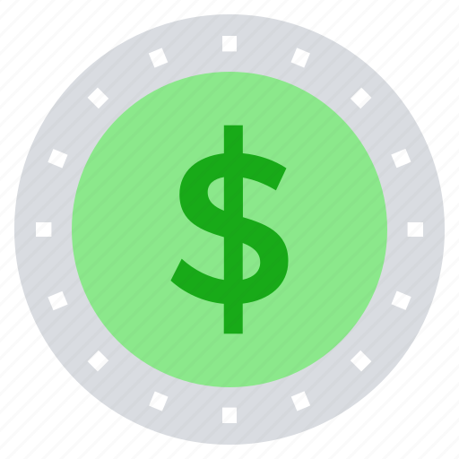 Business, business & finance, coin, dollar, dollar coin, money icon - Download on Iconfinder