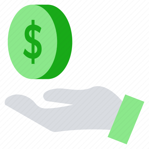 Business, business & finance, dollar coin, donation, hand, money icon - Download on Iconfinder