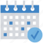 business, calendar, event, finance, meeting, schedule, tick 