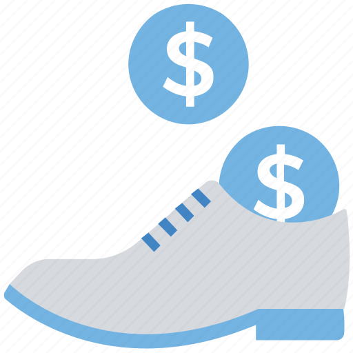 Business, coins, dollar, finance, money, shoes icon - Download on Iconfinder