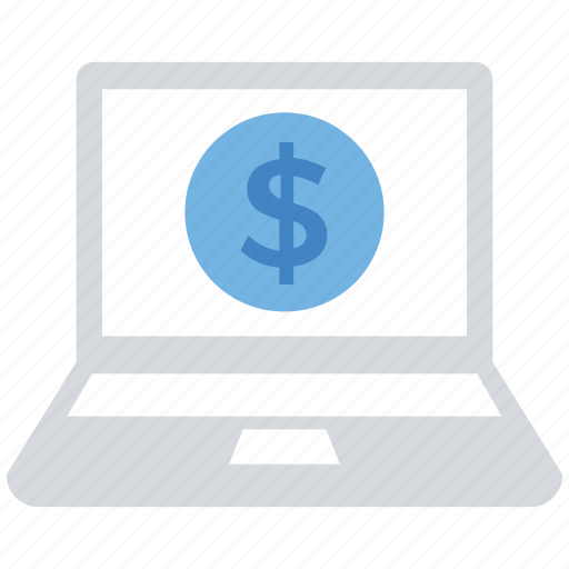 Business, coin, dollar, finance, laptop, money, payment icon - Download on Iconfinder