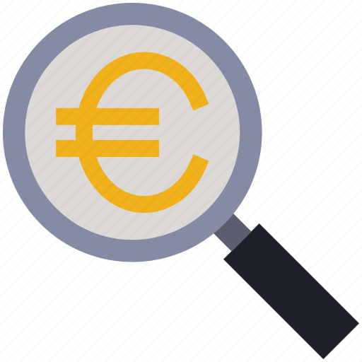 Business, euro, finance, find, money, search icon - Download on Iconfinder
