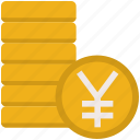 business, coins, currency, finance, investment, money, yen