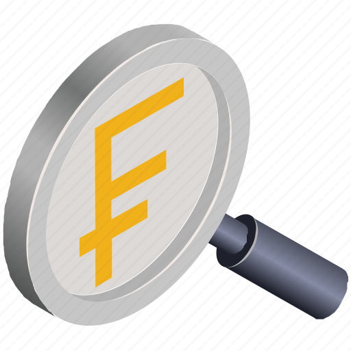 Business, finance, find, franc, money, search icon - Download on Iconfinder