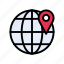 global, internet, location, map, online 