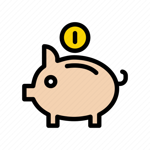 Coin, currency, money, piggy, saving icon - Download on Iconfinder