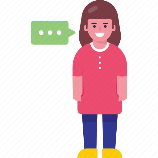 Girl, chat, conversation, communication icon - Download on Iconfinder