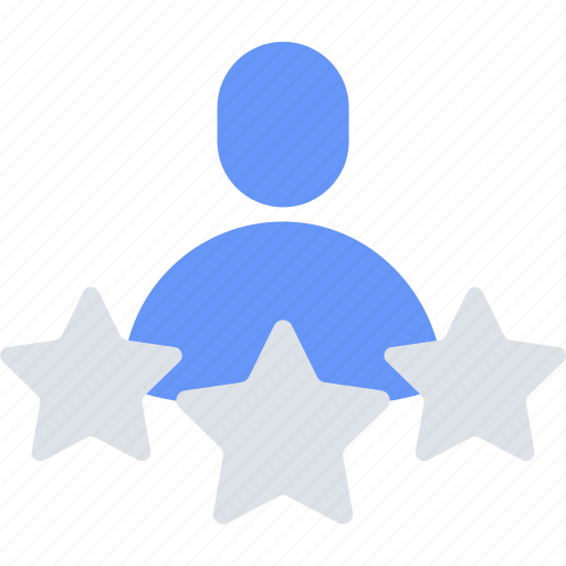 Man, stars, rating, expert, person icon - Download on Iconfinder