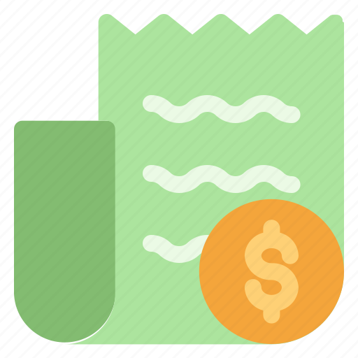 Bill, receipt, finance, dollar, money icon - Download on Iconfinder