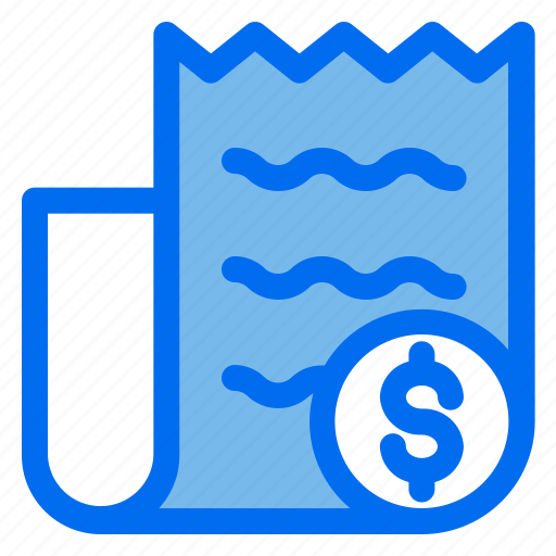 Bill, receipt, finance, dollar, money icon - Download on Iconfinder